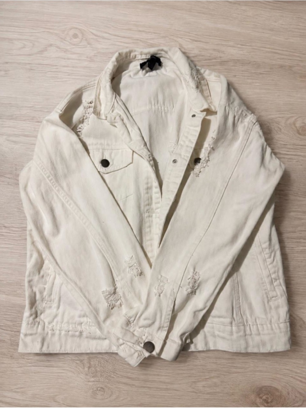 White denim jacket